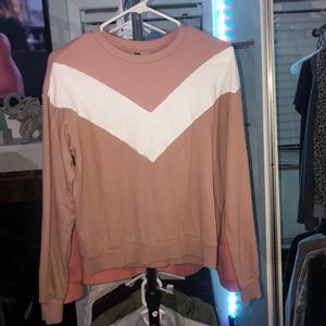 Divided crewneck Long sleeve shirt